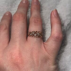 10k Kay Jewelers rose gold heart ring